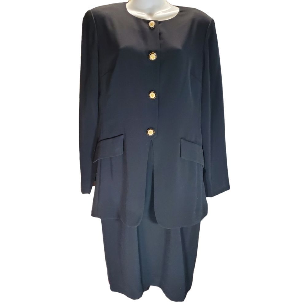 EVAN PICONE Navy business dress 8